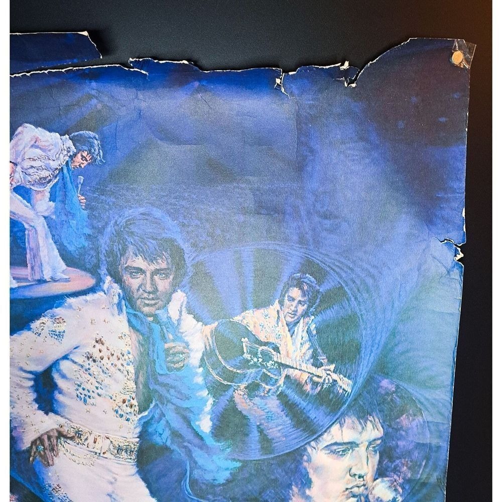 Rare 1978 Elvis Presley Poster By Danny Berg Signed Concert Art 23"x30" Retro‎ - Picture 6 of 14